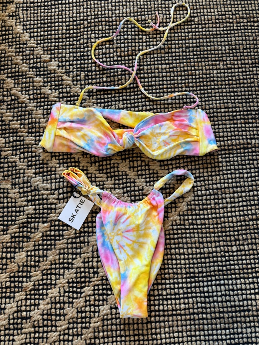 Skatie tie dye bikini set